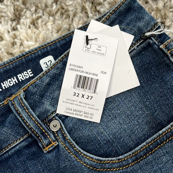 Volcom Jeans Denim Brand New High Rise Liberator Legging - Picture 6 of 11